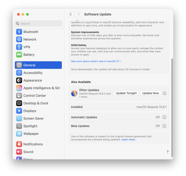 MacOS Sequoia 15.8.2